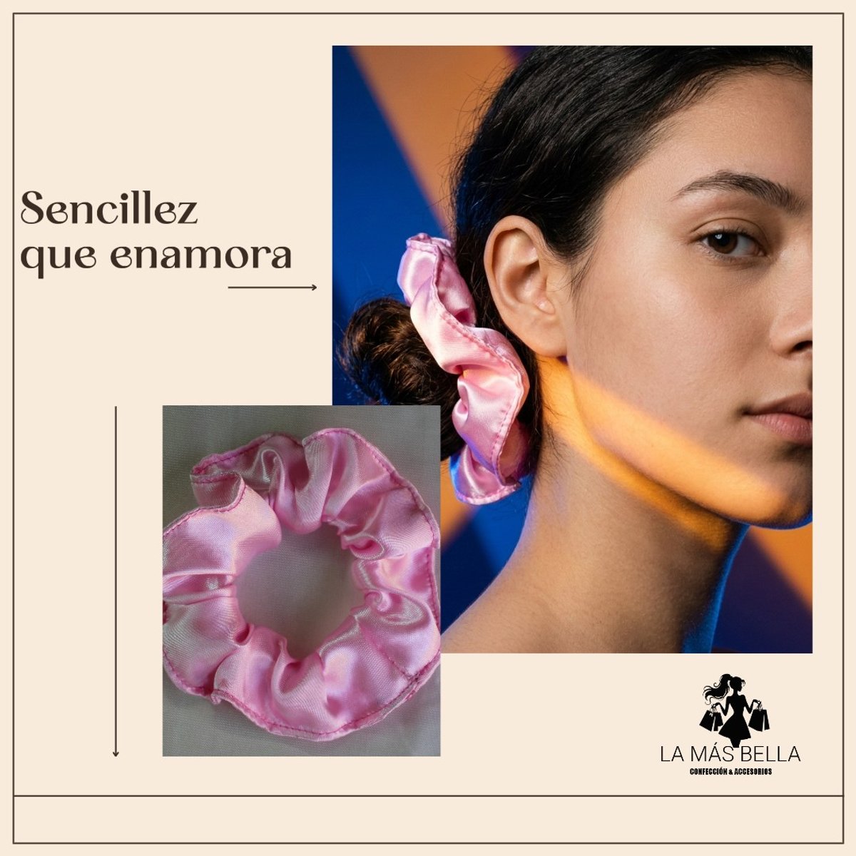 scrunchies de satín