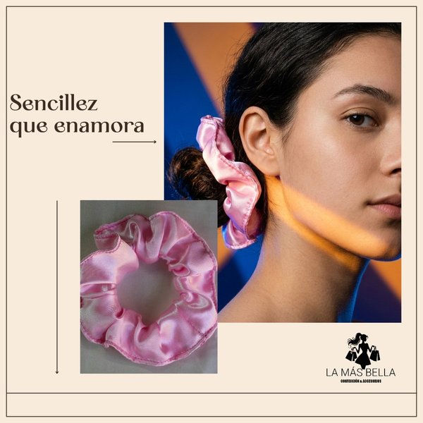scrunchies de satín
