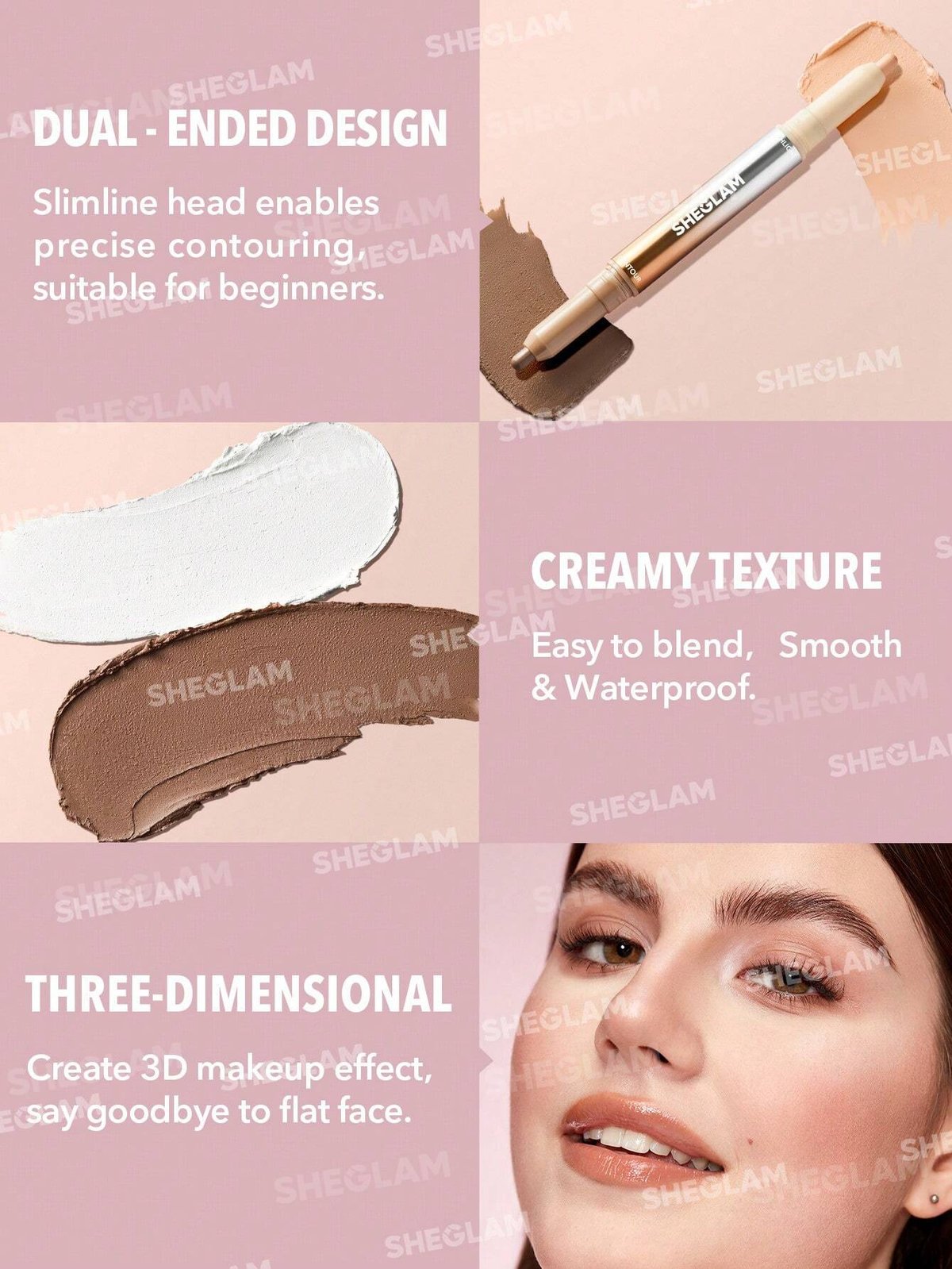 Sheglam - Fine Line 2-In-1 Nose Contour & Highlight Pen-Umber  - 2