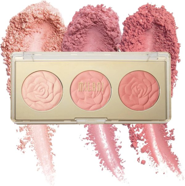 Milani- Rose powder Blush - Trio de paletas