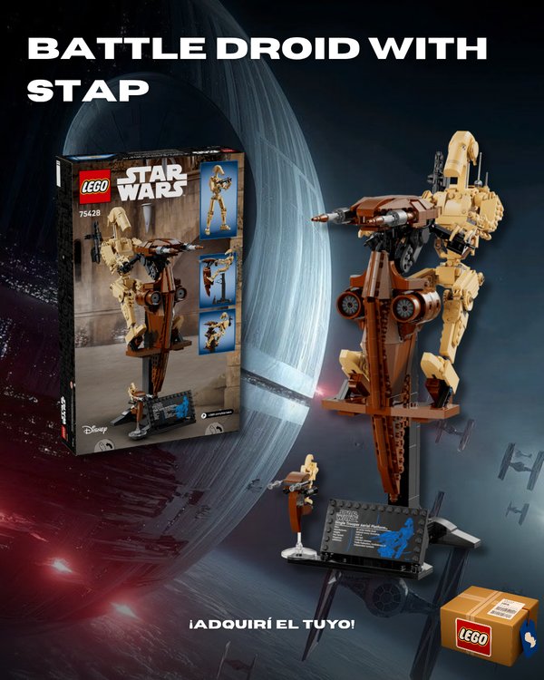 Battle Droid With STAP 