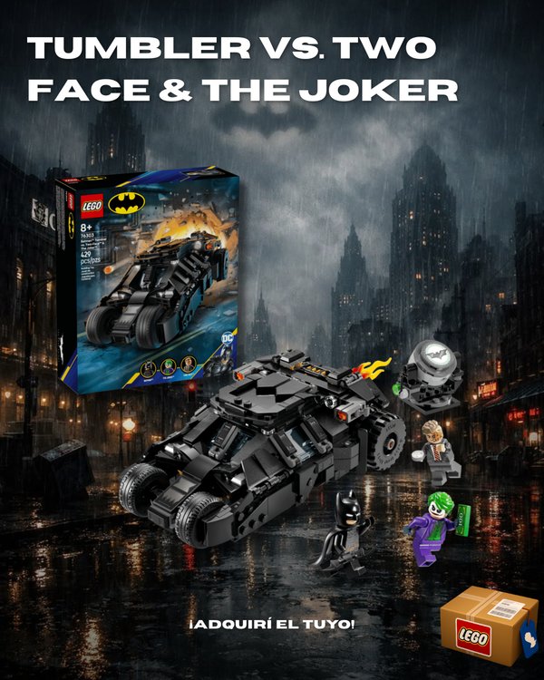 Batman: Tumbler vs. Two Face & Joker
