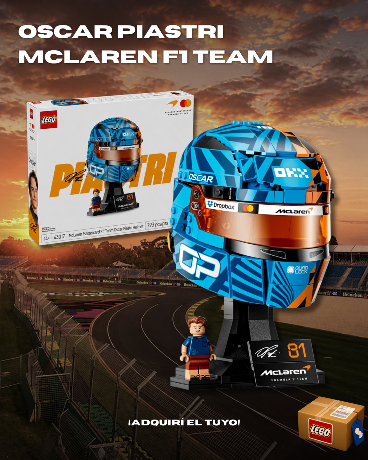 Oscar Piastri Casco | McLaren F1 Team