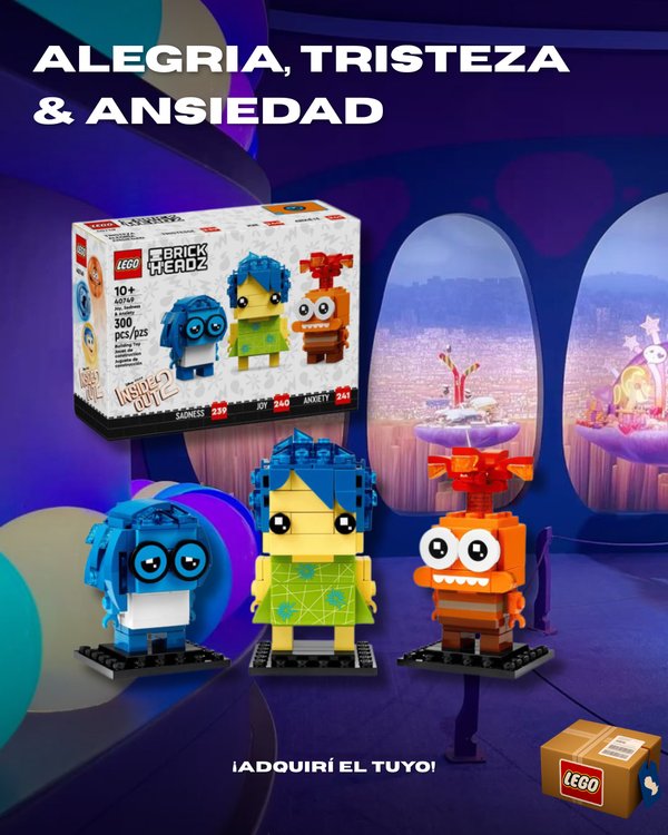 BrickHeadz: Alegría, Tristeza & Ansiedad