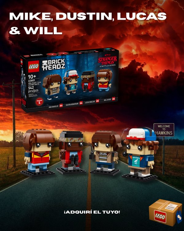 BrickHeadz: Mike, Dustin, Lucas & Will 