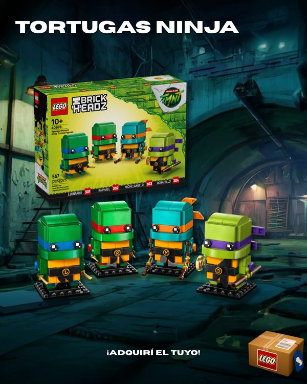 BrickHeadz: Tortugas Ninja