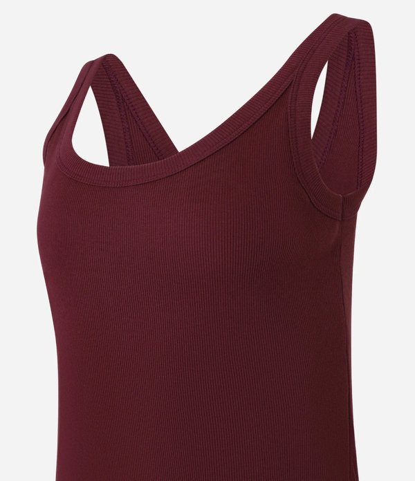 Blusa Canelada Burgundy