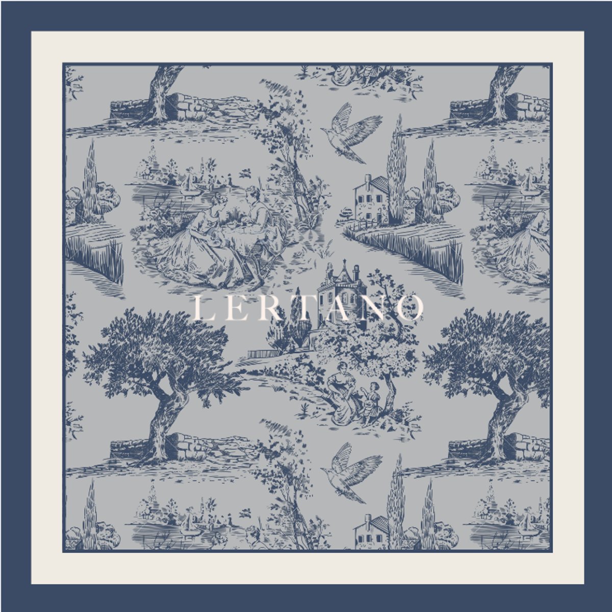 Pañuelo Toile de Jouy
