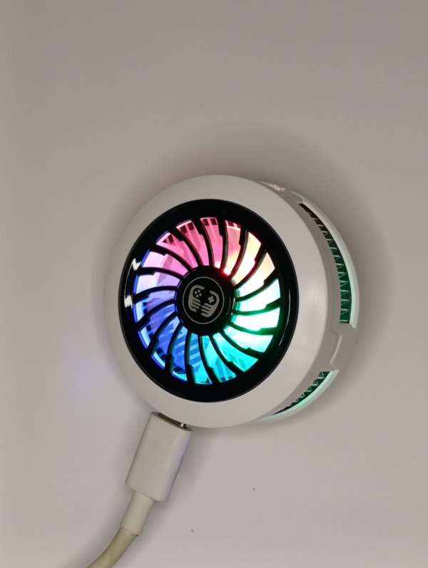 Cooler para celular Guqile FS27 - Potencia 12W con RGB y Sujeción Dual - enfriador de celulares