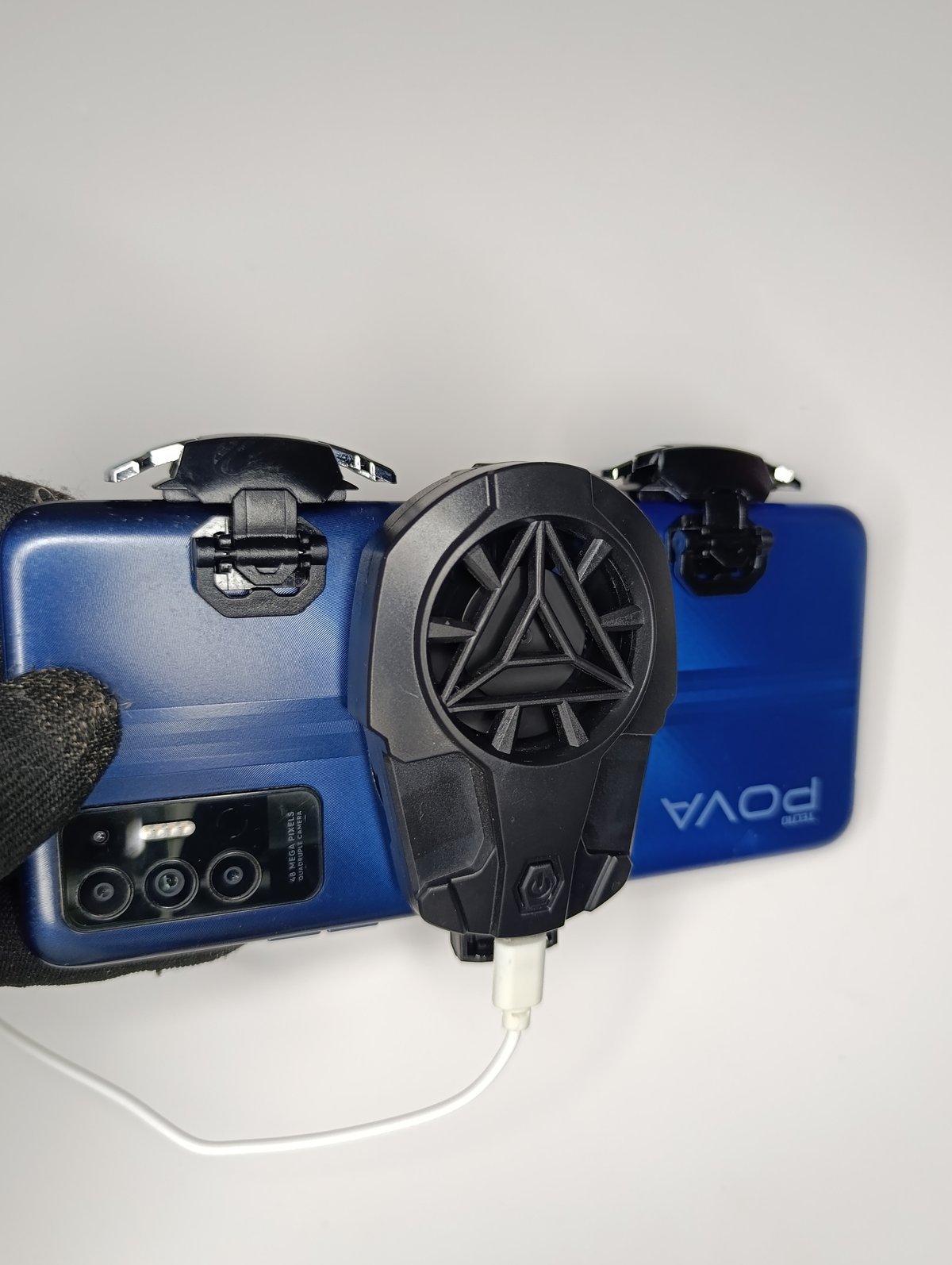 Combo Gamer Z02 - Gatillos Mecánicos L1 R1 + Ventilador de Enfriamiento Portátil - 6