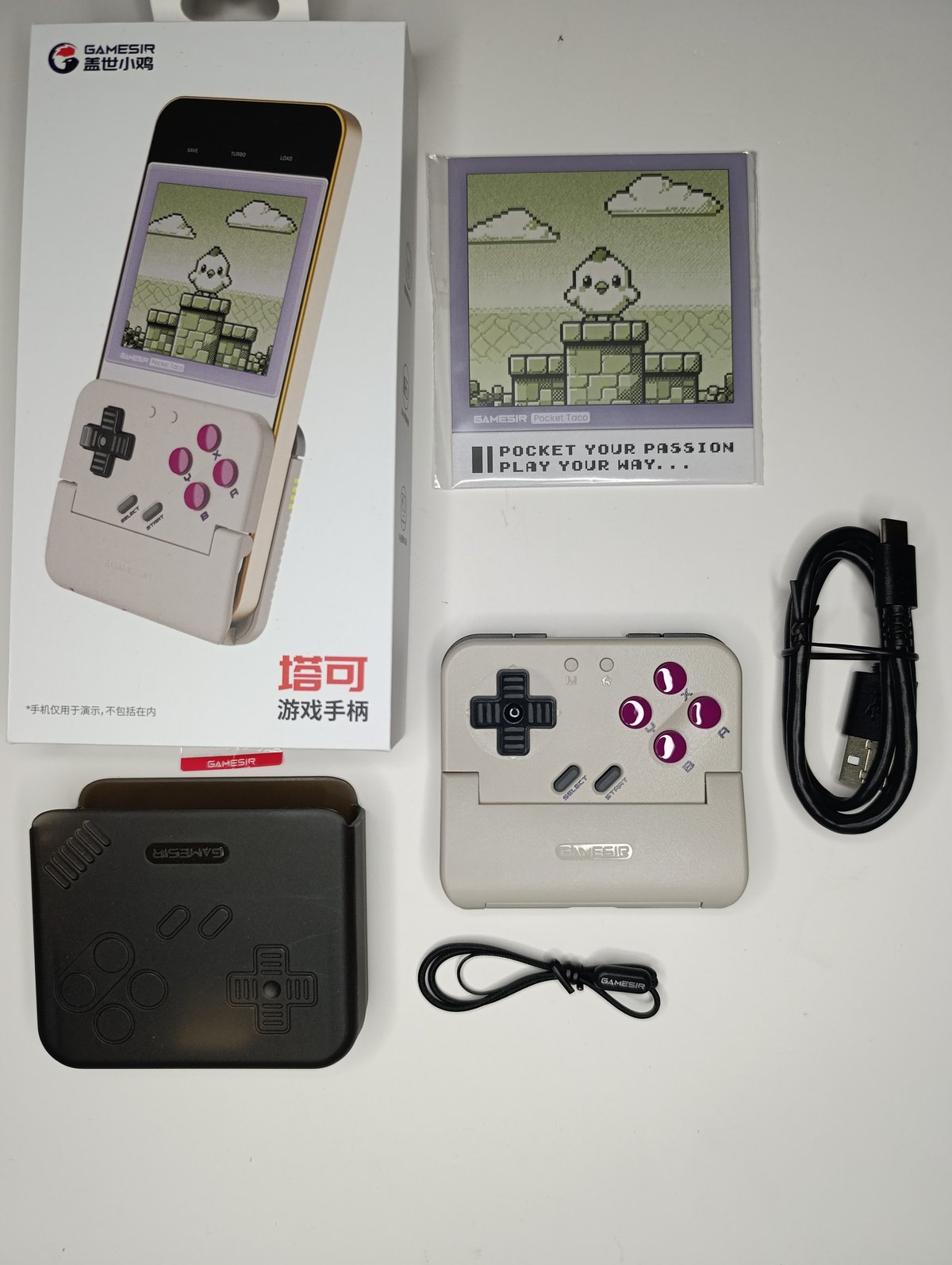Control Retro GameSir Pocket Taco - Edición de Colección con Estuche y Artbook