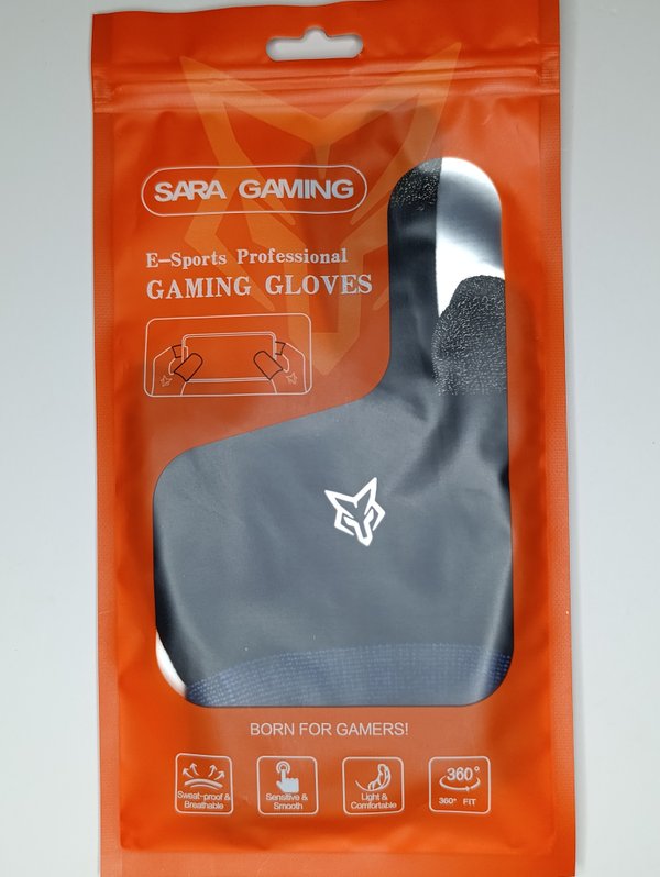 Guantes Gamer de Dos Dedos Sarafox V1 - Fibra de Plata y Transpirabilidad Total