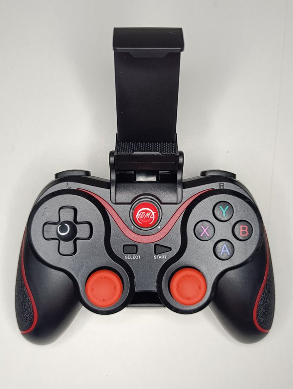 Control Gamer Inalámbrico Bluetooth X3 con Soporte para Celular