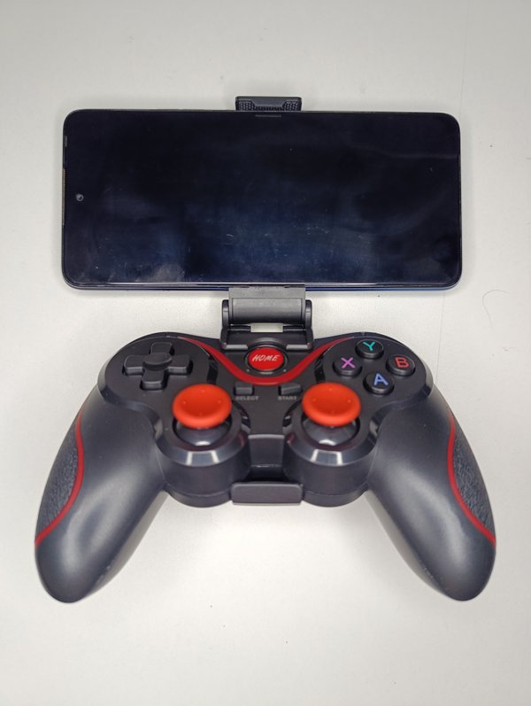Control Gamer Inalámbrico Bluetooth X3 con Soporte para Celular
