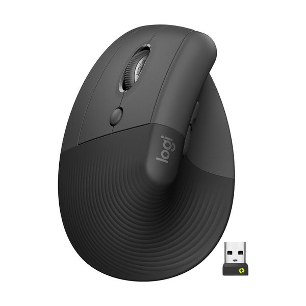 Mouse Ergonómico Logitech Lift – Negro – Zurdo