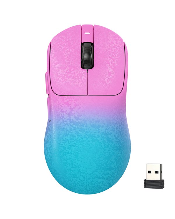 Mouse Gamer Ajazz AJ199 Nacodexx Wireless – Rosa / Azul