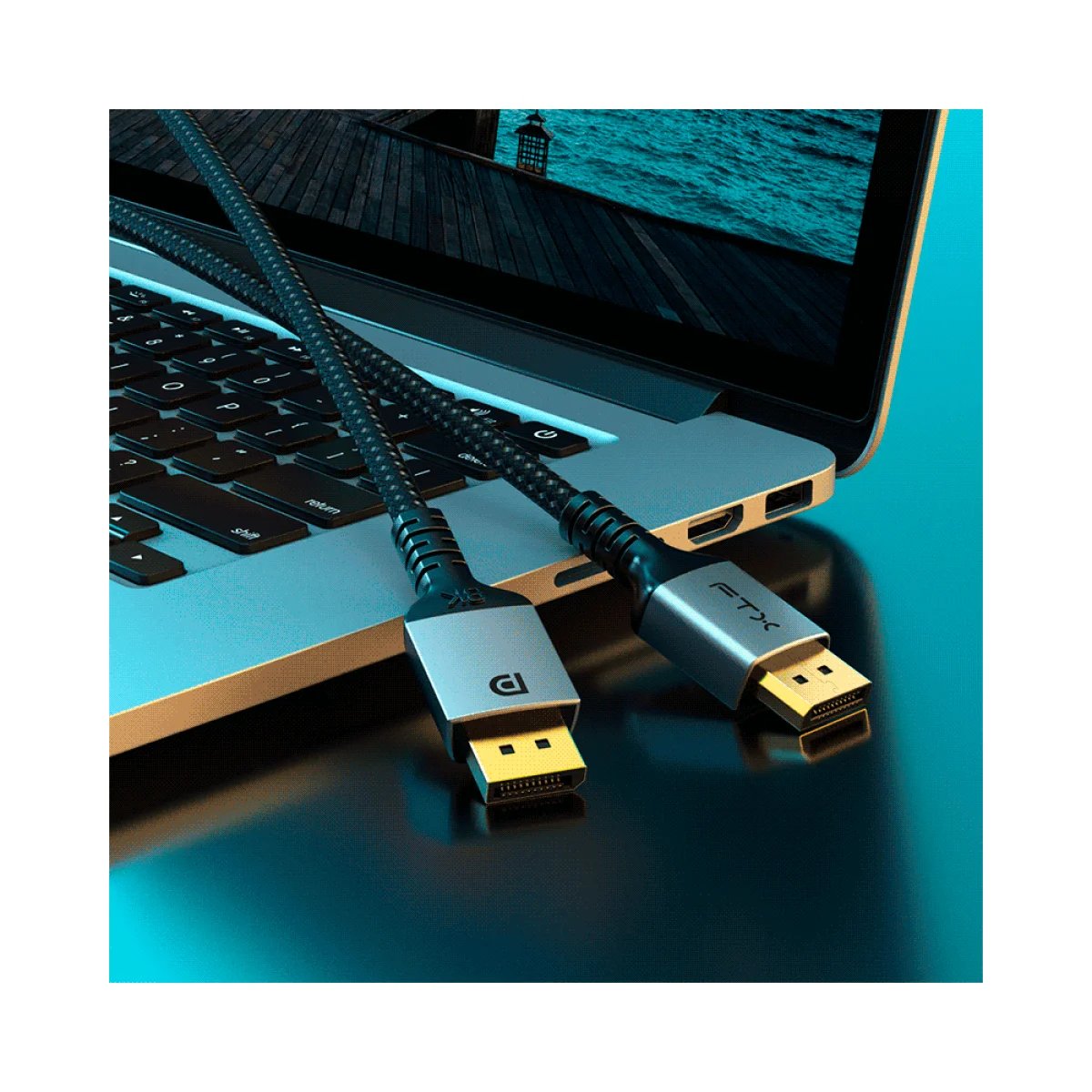 Cable DisplayPort a DisplayPort FTX CT-DP8K-AG2 – 2 Metros - 3
