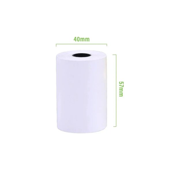 Papel Térmico FTX 57mm x 40mm – Pack de 100 Unidades