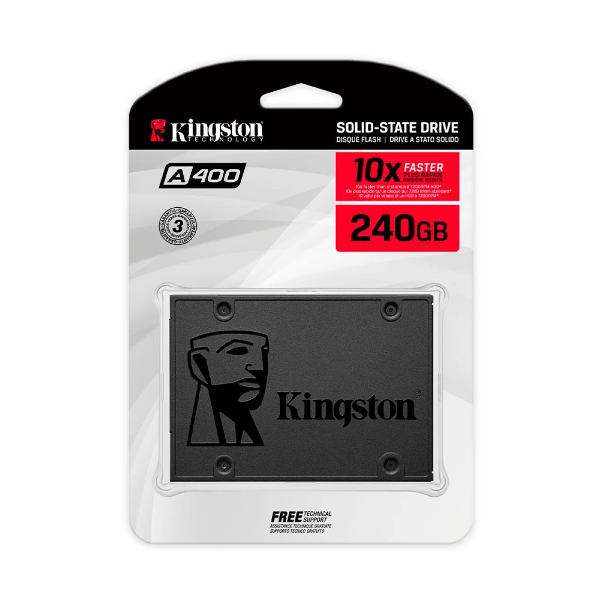 SSD Kingston A400 240GB 2.5" SATA III – SA400S37/240G - 3