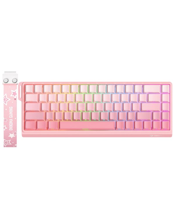 Teclado Gamer Magnético Onikuma G69 USB / RGB – Rosa