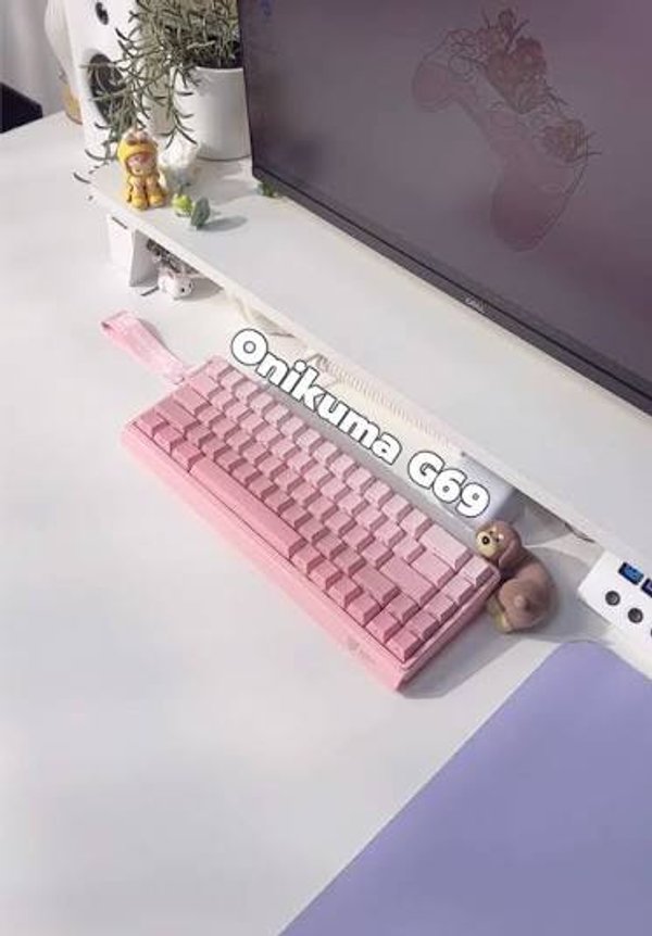 Teclado Gamer Magnético Onikuma G69 USB / RGB – Rosa