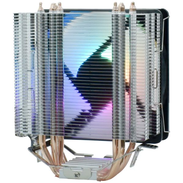 Cooler para Procesador Macrovip MV-CPC3R RGB PWM Tower 120 mm Negro