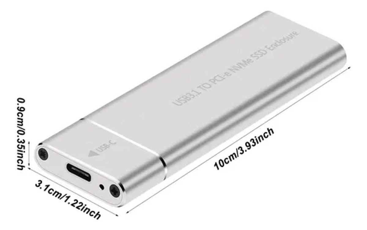 Gaveta Externa M.2 SSD TRUVE – USB 3.1 – Hasta 10 Gbps - 2