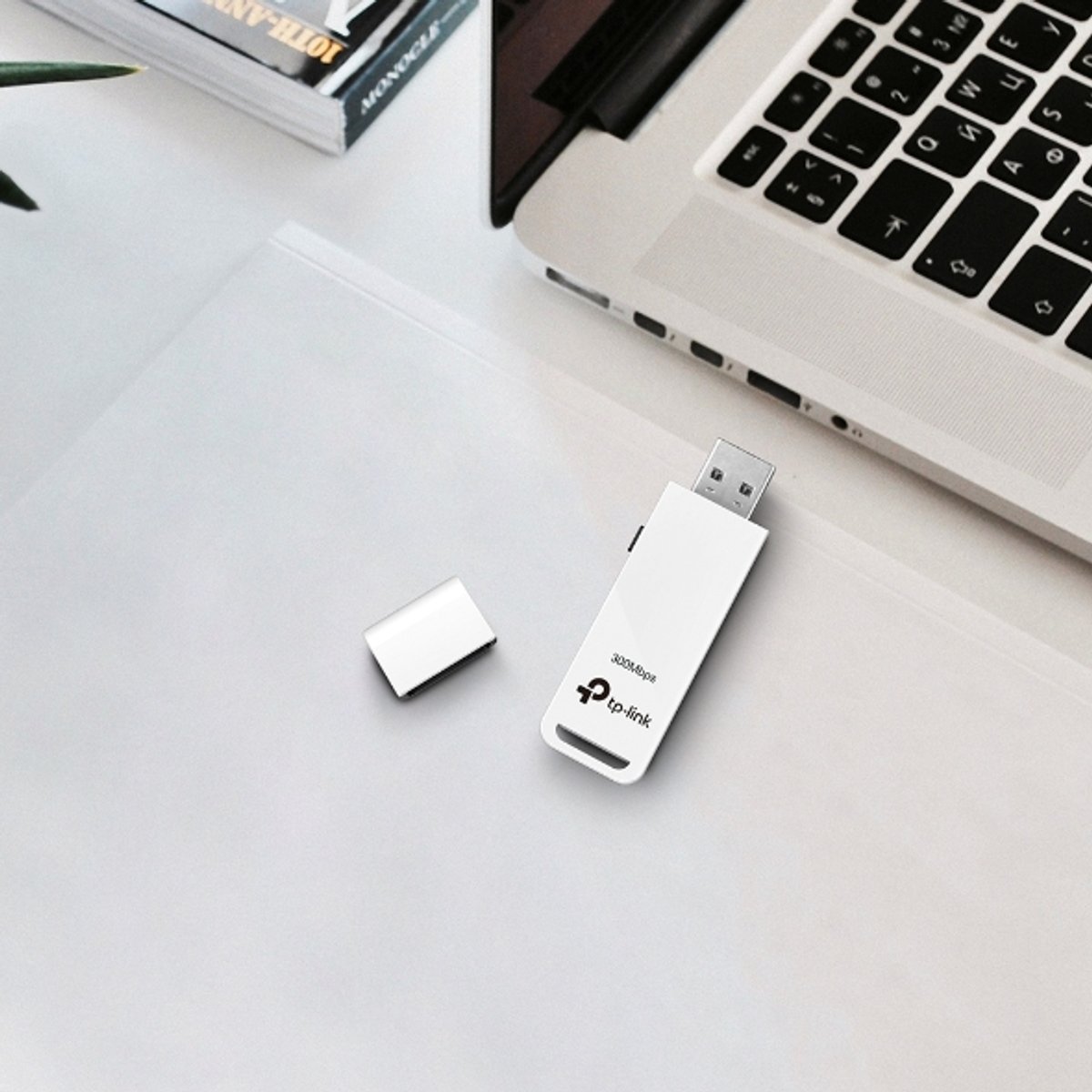 Adaptador USB Wi-Fi Wireless N 300 Mbps - Blanco - 4