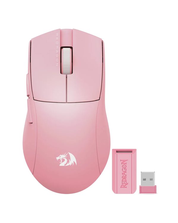 Mouse Gamer Redragon M916P-PRO-1K K1NG Pro Wireless – Rosa