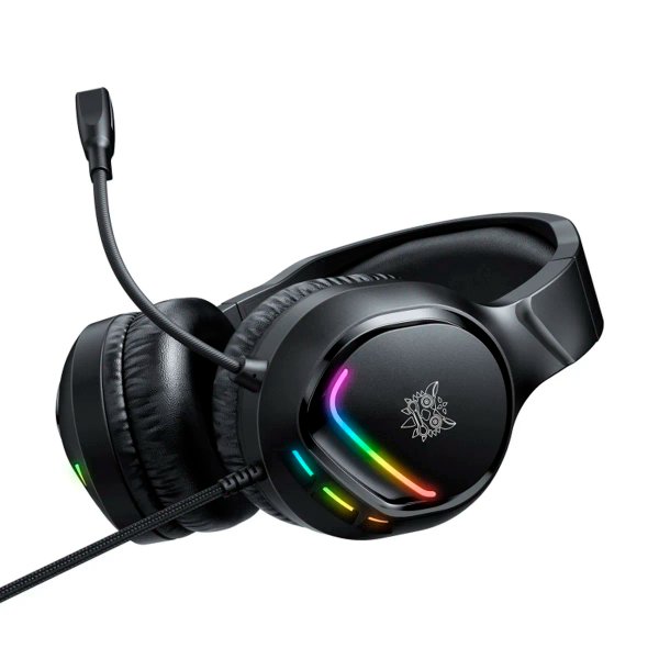 Auriculares Gamer Onikuma X31 RGB USB + 3,5 mm - Negro