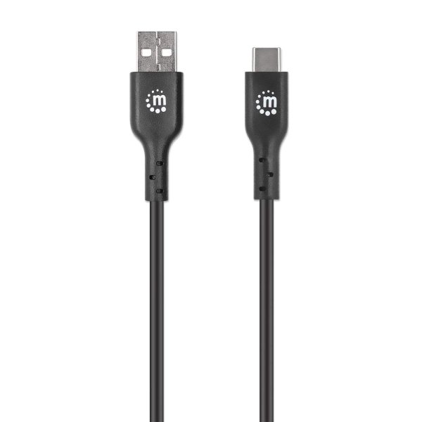 Cable Manhattan 354929 USB Tipo C a USB 2 Metros - Negro
