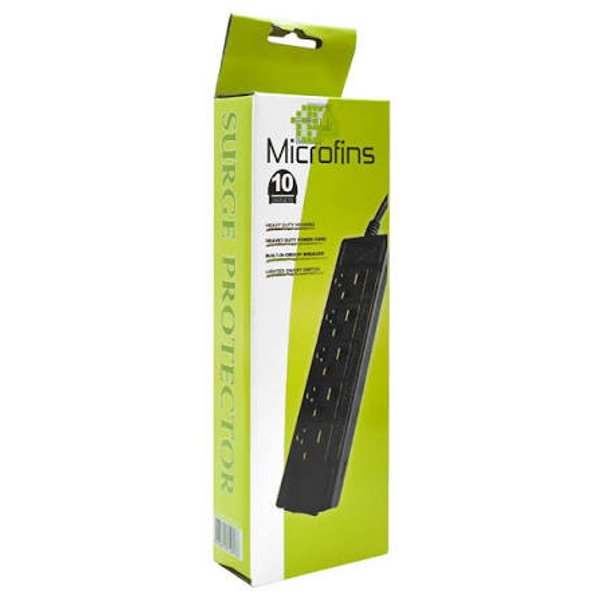 Filtro de Línea Microfin 10 Tomas - Negro