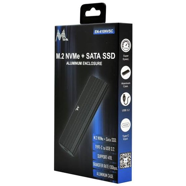 Gaveta Externa para SSD M.2 MTEK EN-410NVSC USB-C 3.2 – Aluminio