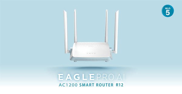 Router Wi-Fi D-Link R12 AC1200 Dual Band Gigabit Wi-Fi 5 - Blanco