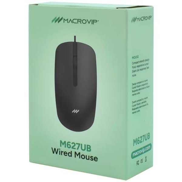 Mouse Macrovip MV-M627UB USB - Negro
