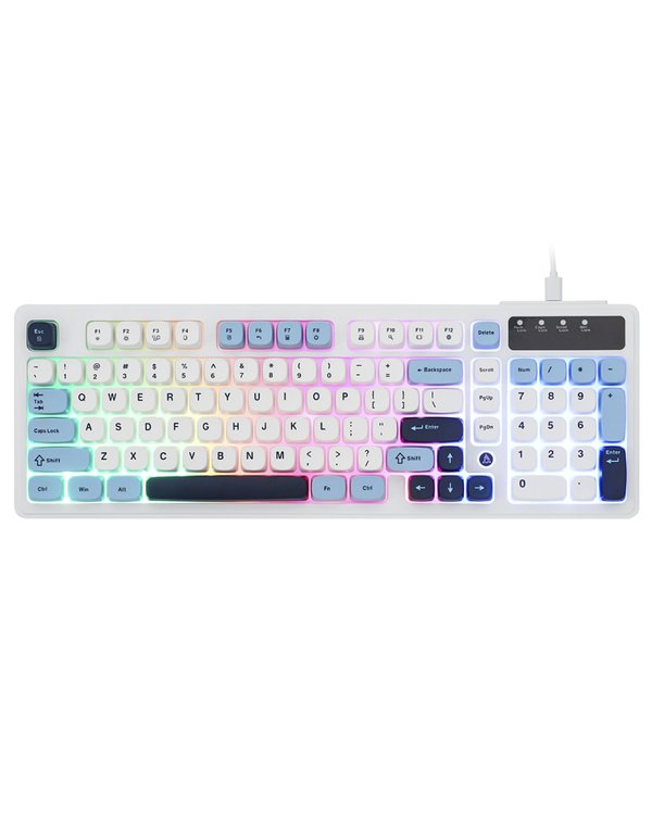 Teclado Gamer Ajazz AF98 Nacodexx USB – Inglés – Azul