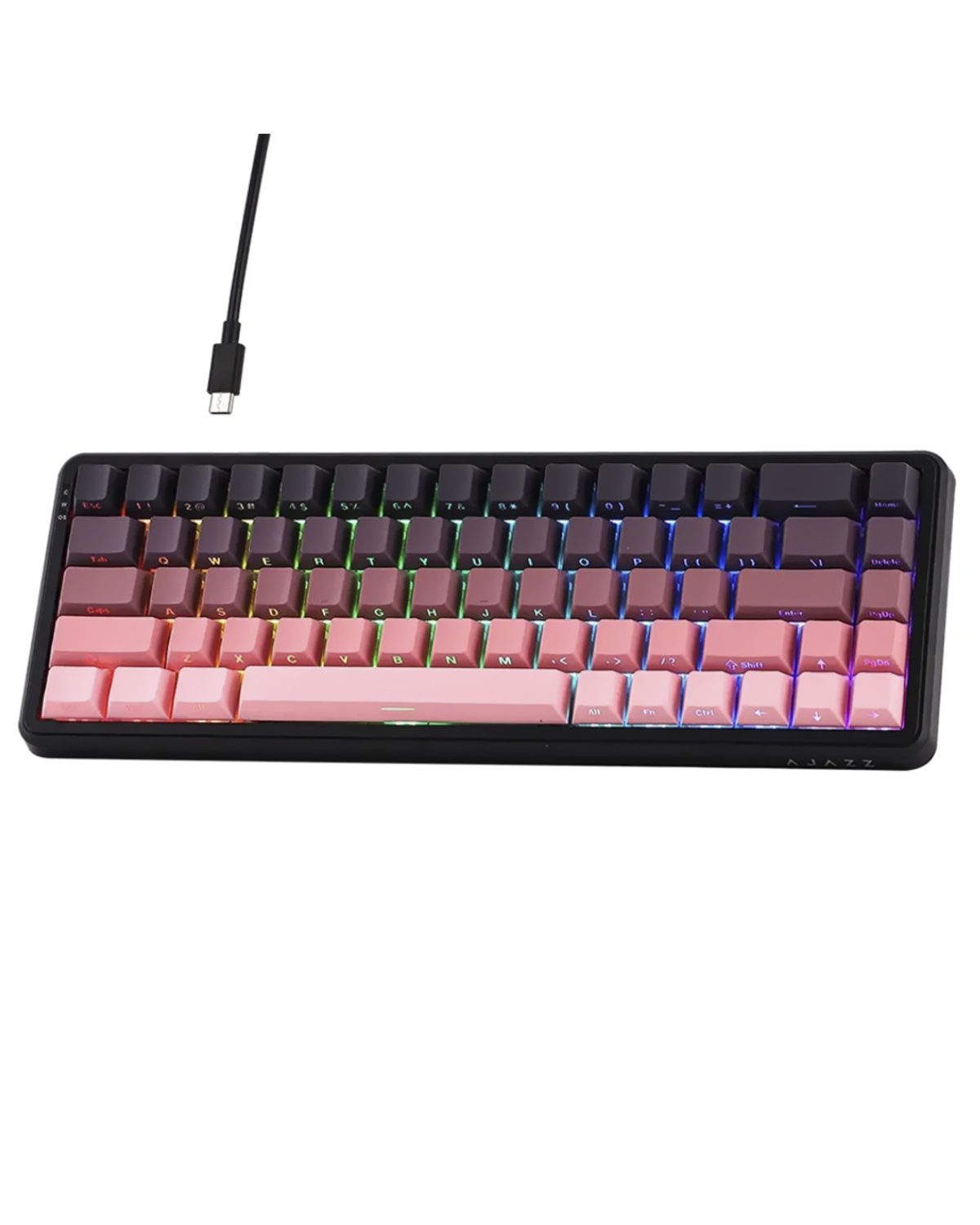 Teclado Gamer Magnético Ajazz AK680 Max Nacodexx Mini – USB / RGB – Rosa - 2