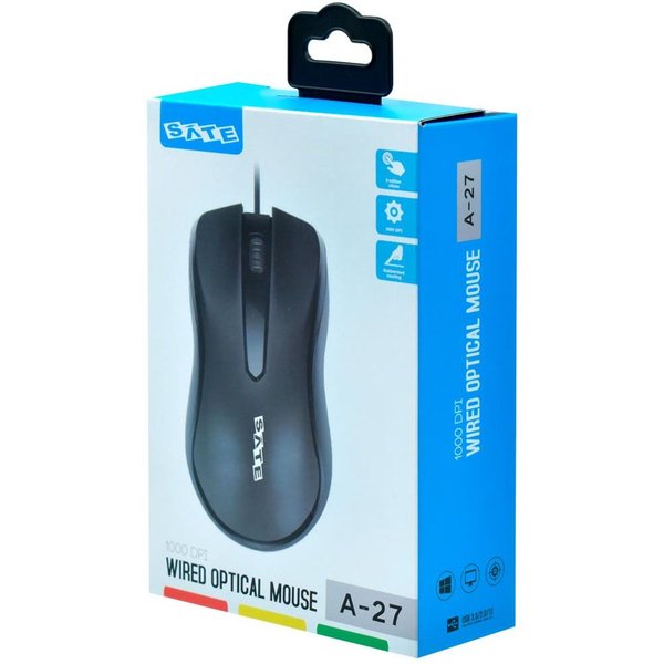 Mouse Satellite A-27 USB - Negro