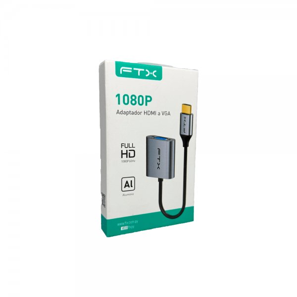 Adaptador HDMI a VGA FTX C160 Full HD 60Hz - Gris