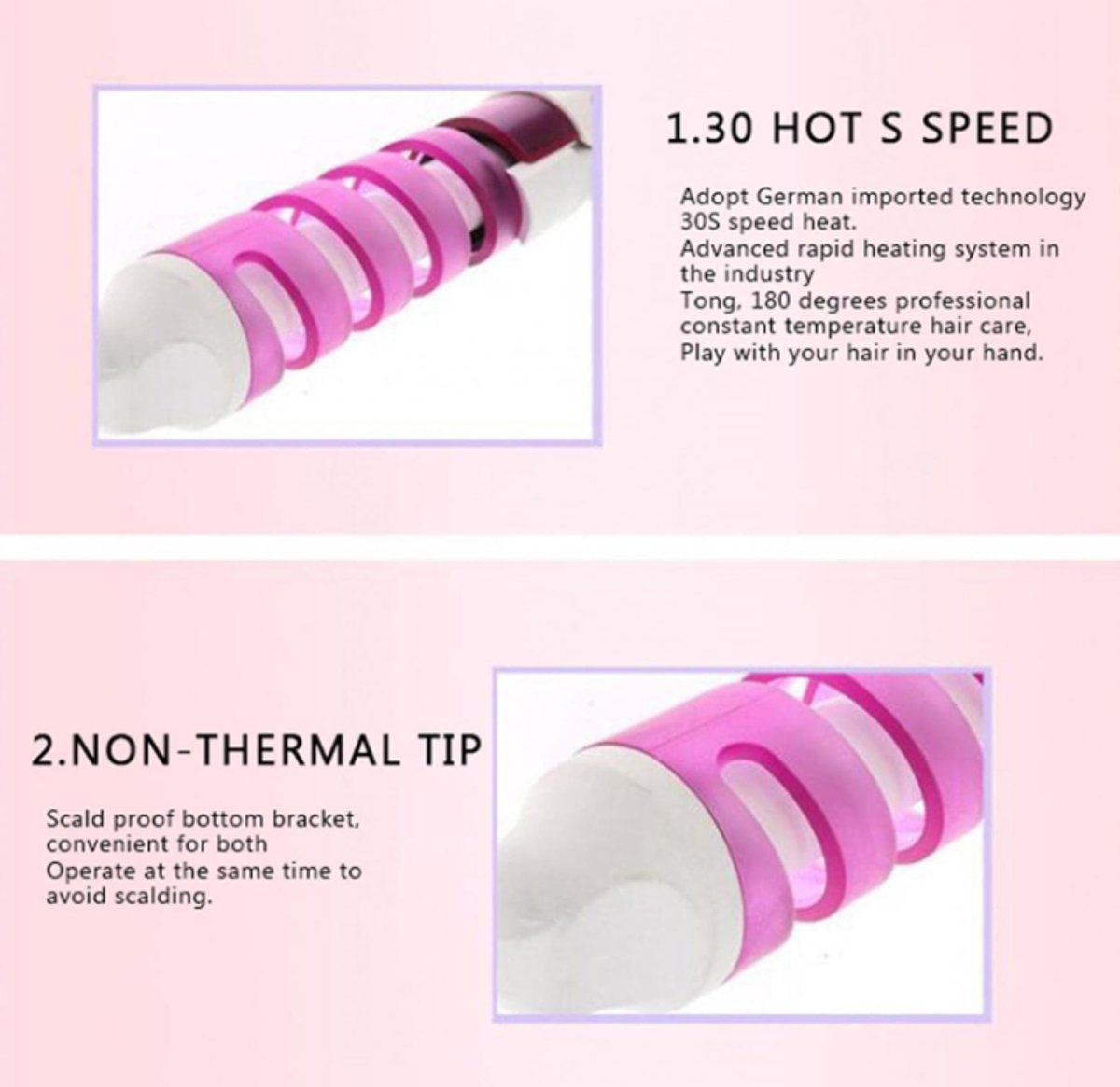 Ondulador Rizador Encrespador De Cabello Curl Profesional - 4