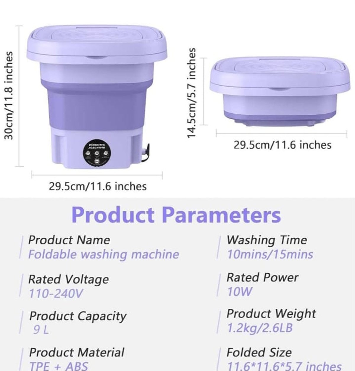 Mini Lavadora plegable Original. - 3