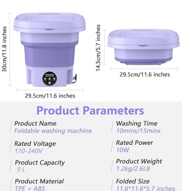 Mini Lavadora plegable Original.