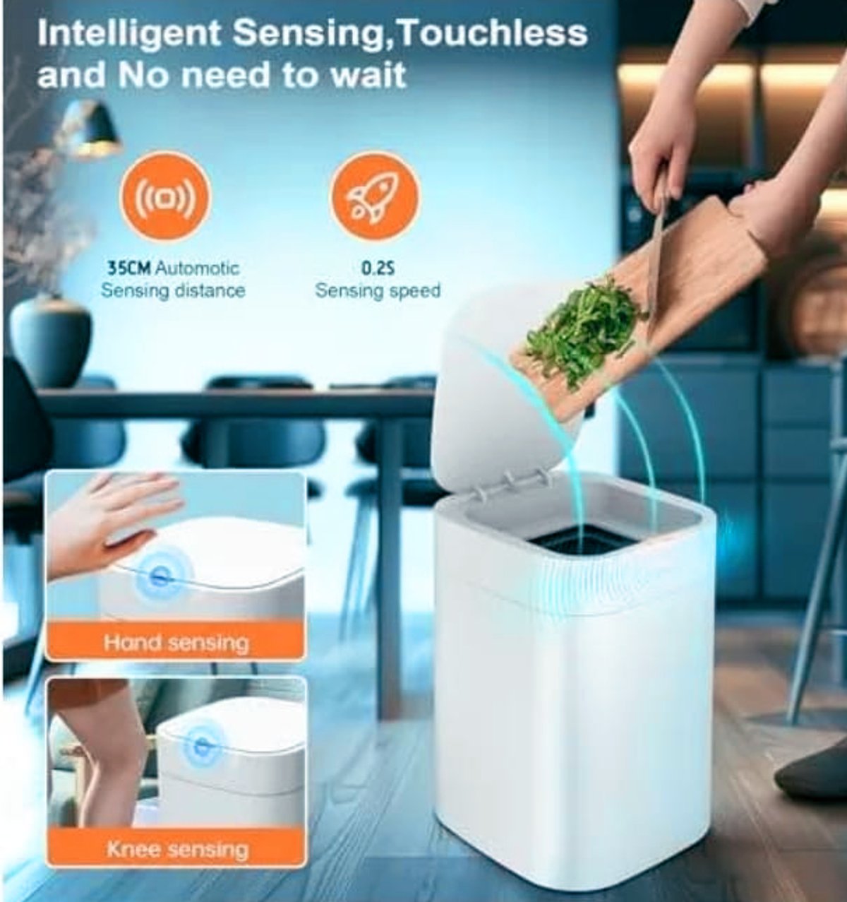 Basurero inteligente Smart de 12 L 