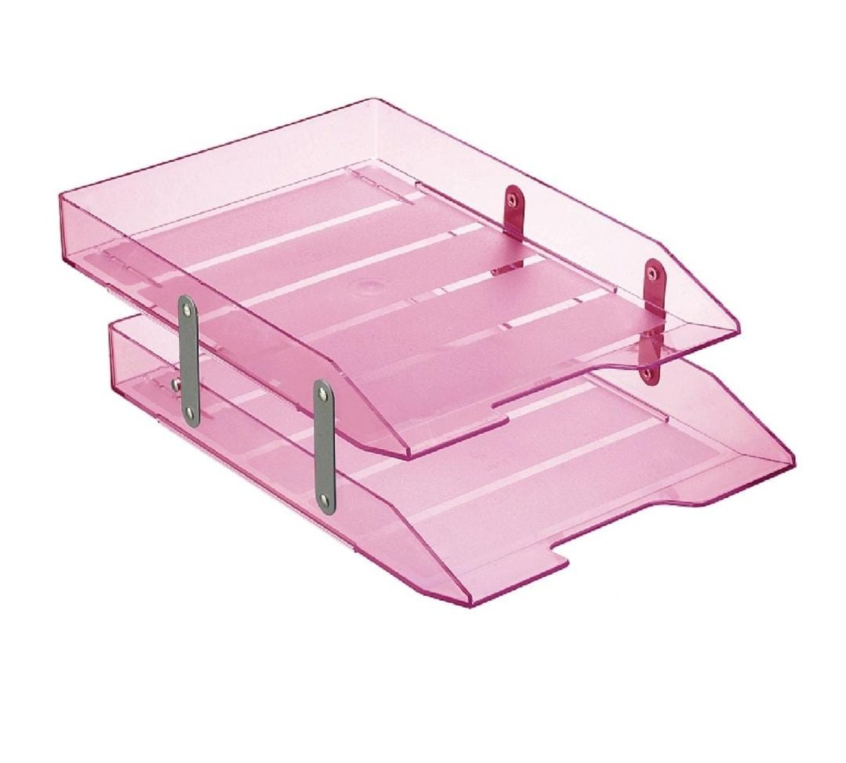 Bandeja Acrimet doble c/Bisagra 243RO Rosa Pastel