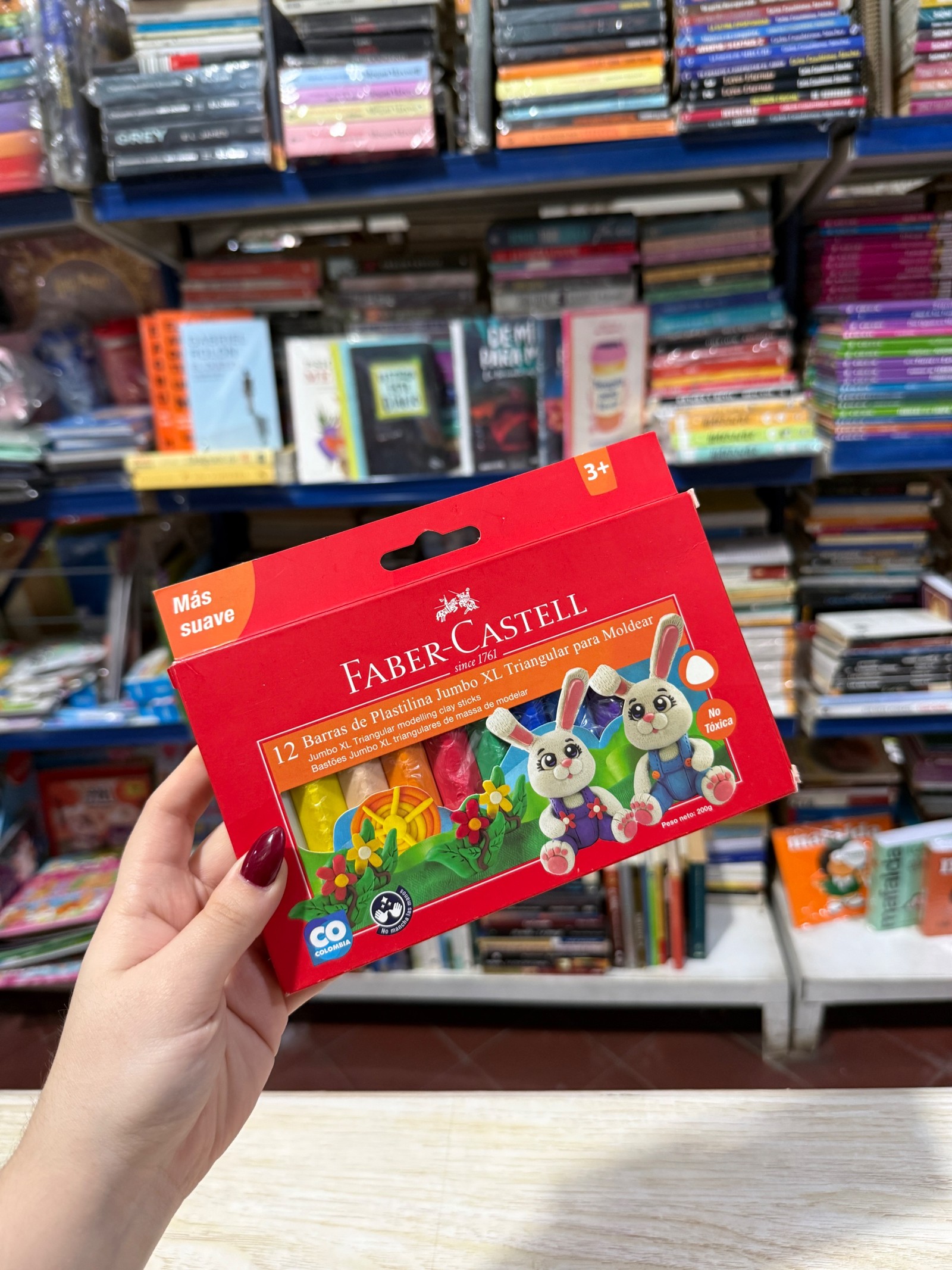Plastilina Faber-Castell Jumbo XL de 12 Colores