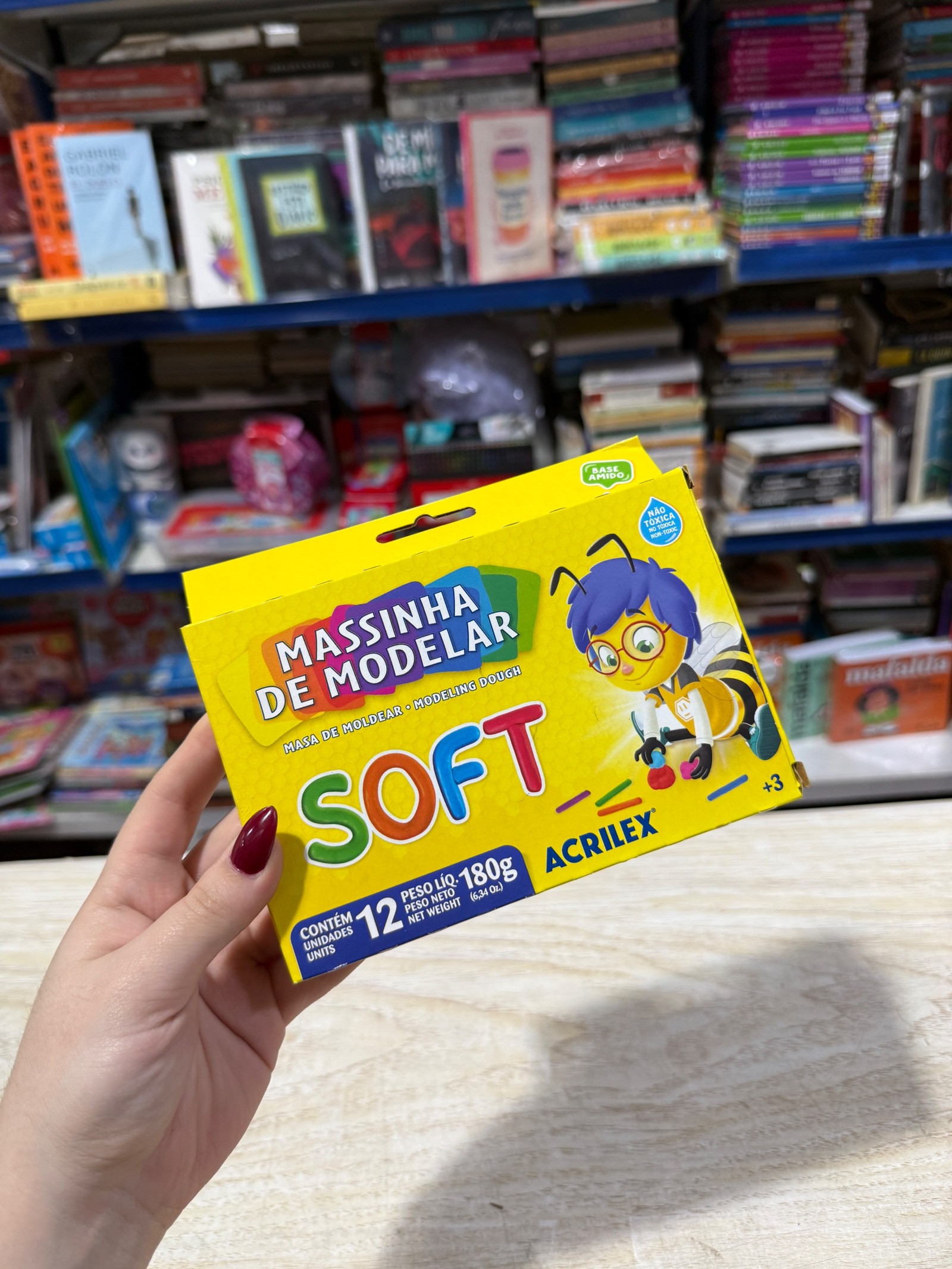 Plastilina Soft de 12 Colores - Acrilex 