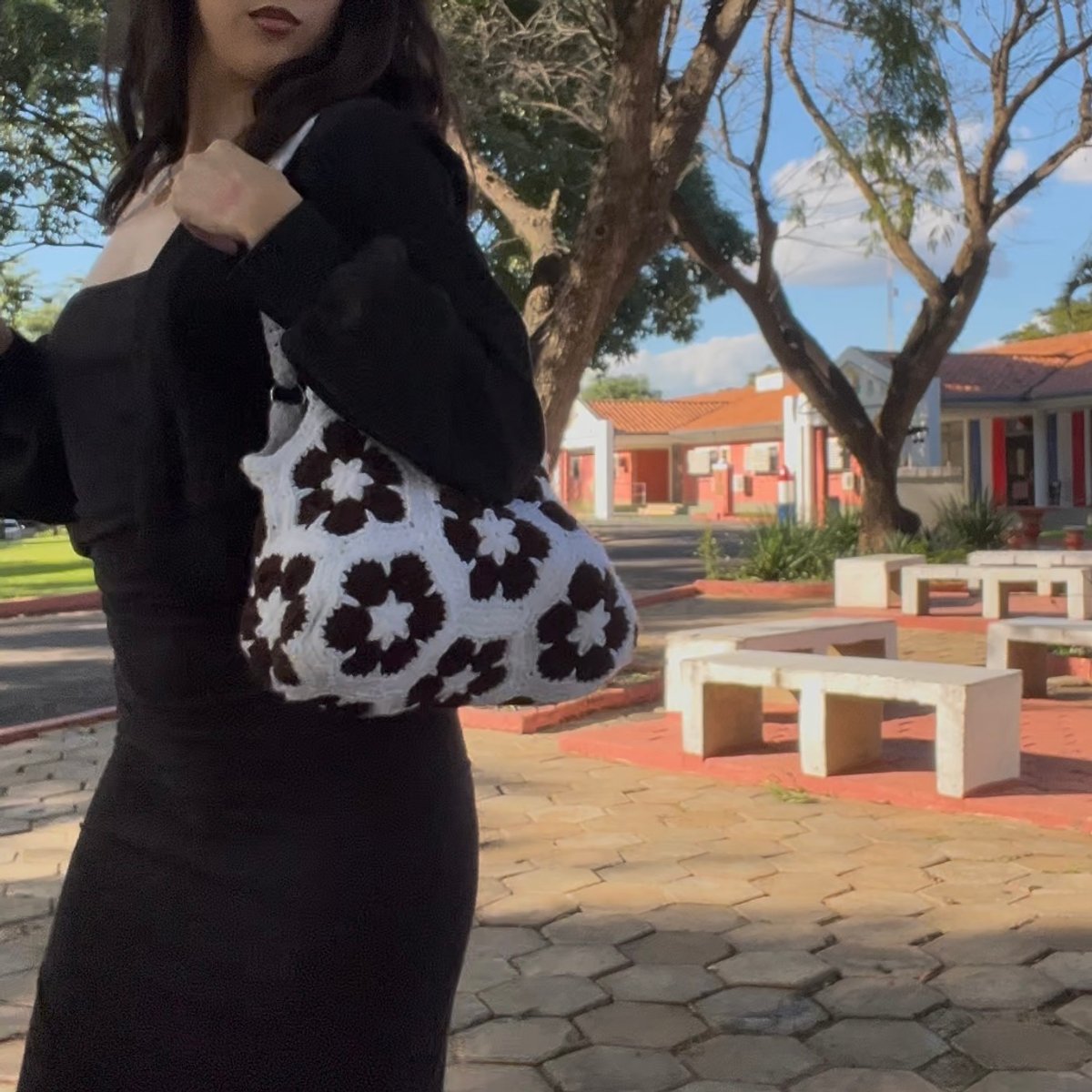 bolso de flores africanas - 2