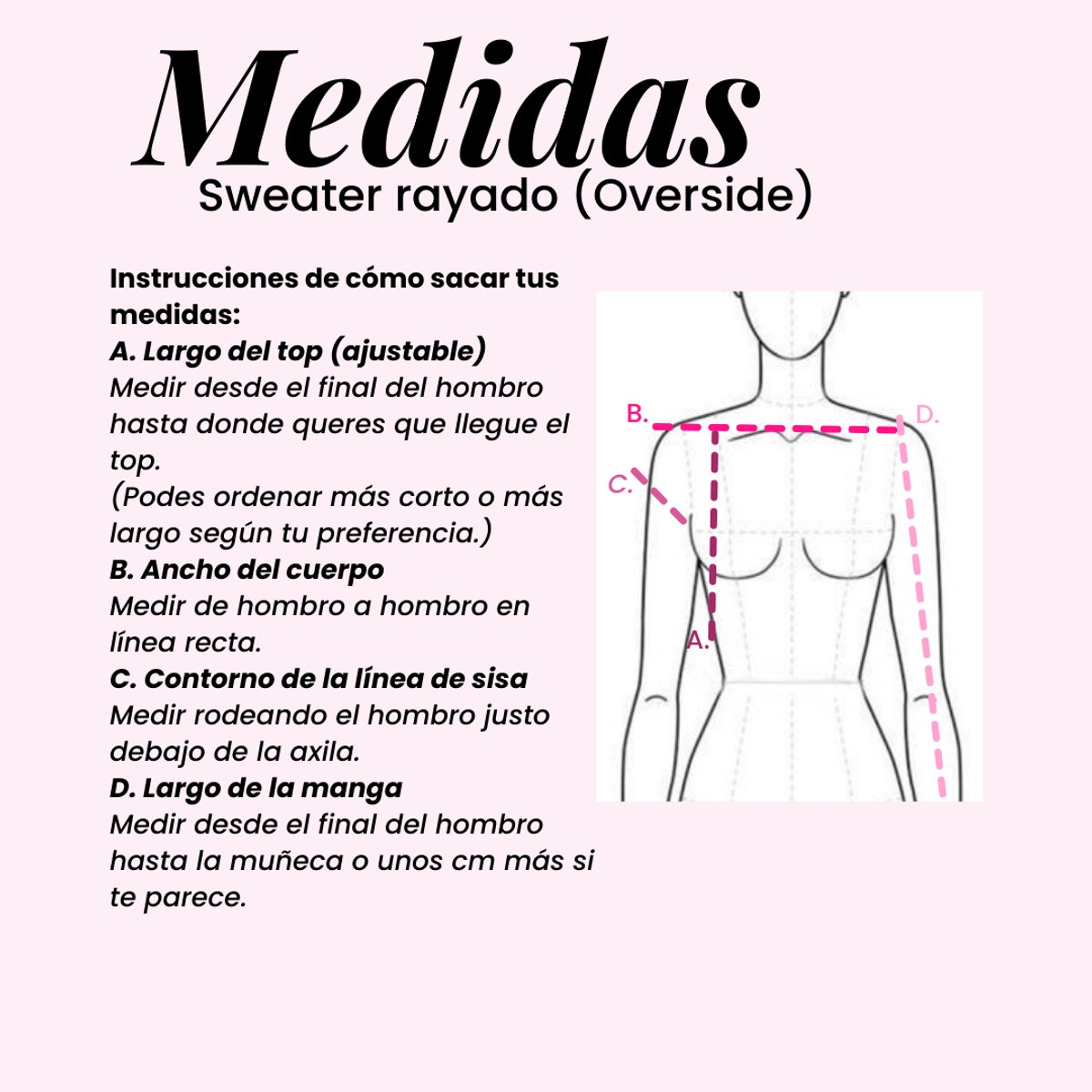 sweater rayado oversize (crop) – dos tonos - 5