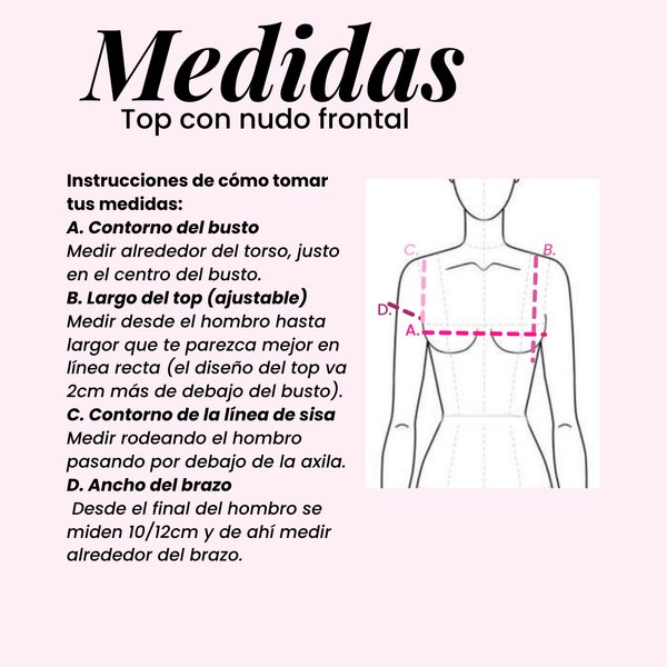 top con nudo frontal