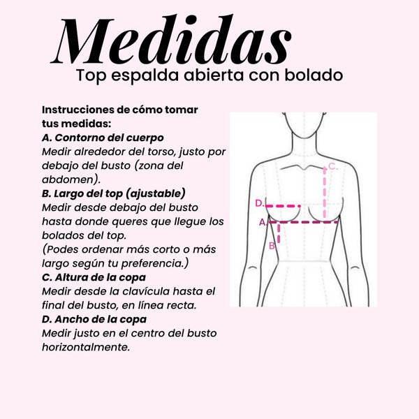 top espalda abierta con bolados